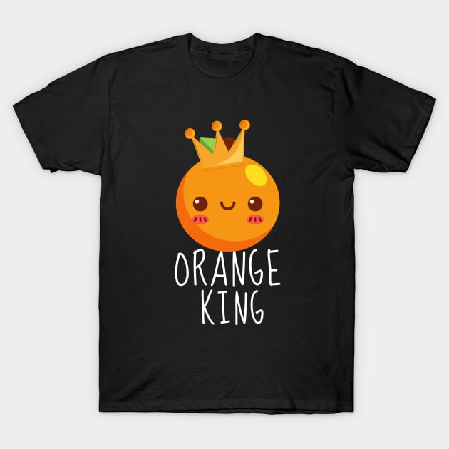 Orange King Funny T-Shirt by DesignArchitect